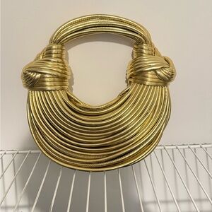 Fashion Nova Gold Textured Handbag